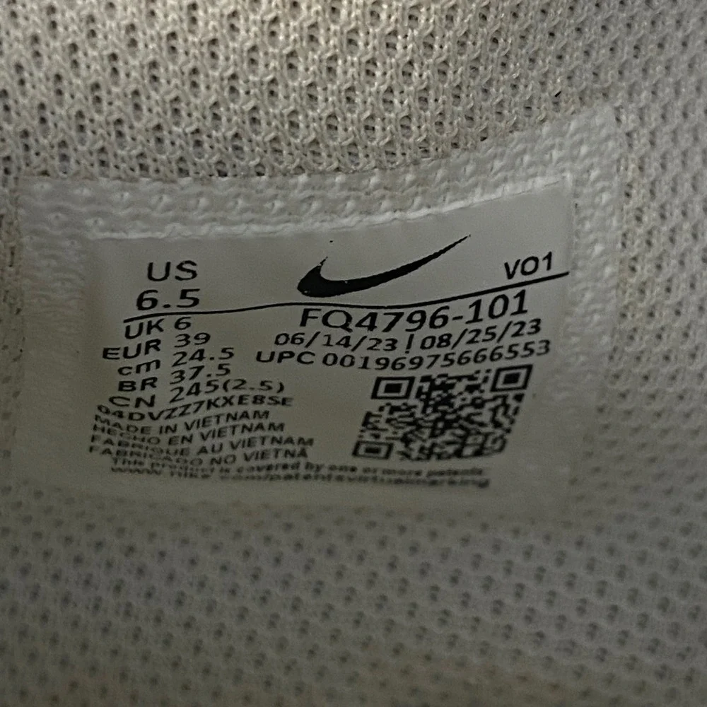 Nike Ja 1 Scratch 2.0 Mens Sz 6.5 Black White Basketball‎ Sneakers FQ4796-101